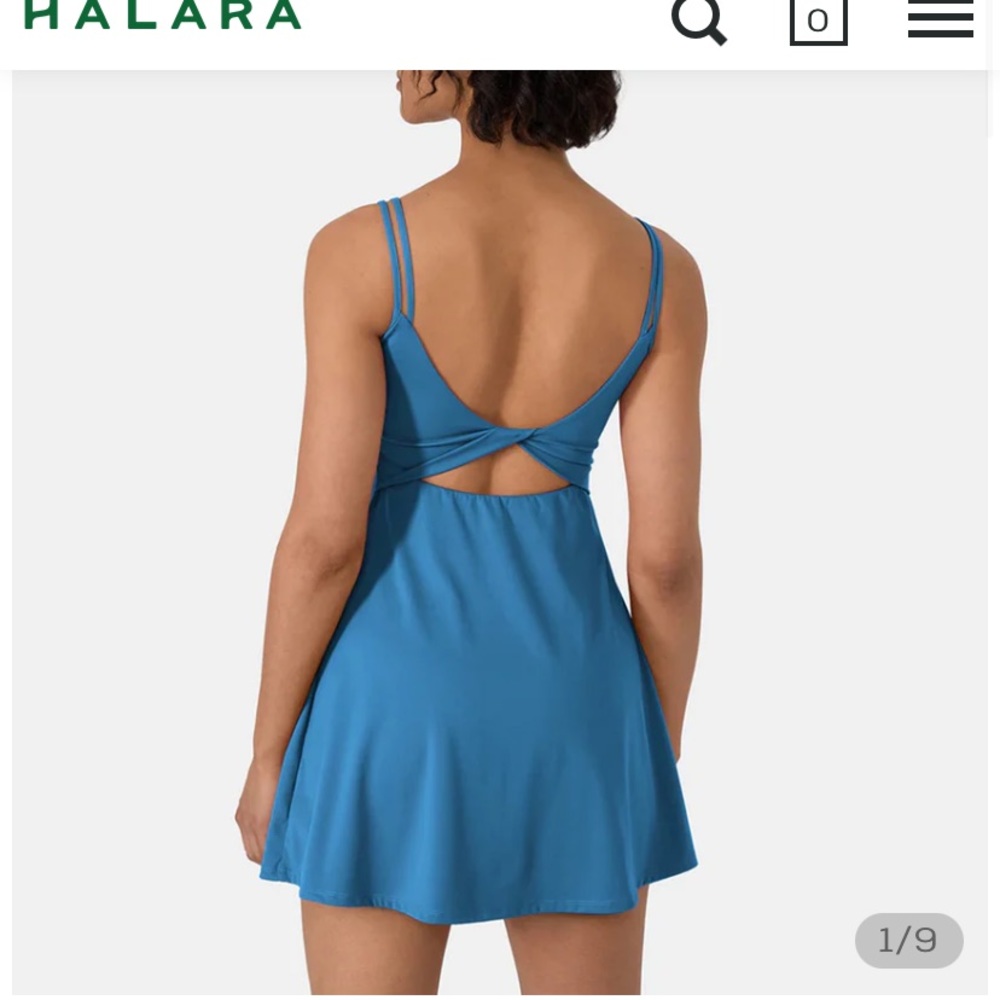 COPY - Everyday Cloudful Double Straps Backless Twisted 2-Piece Activity Dress-…
